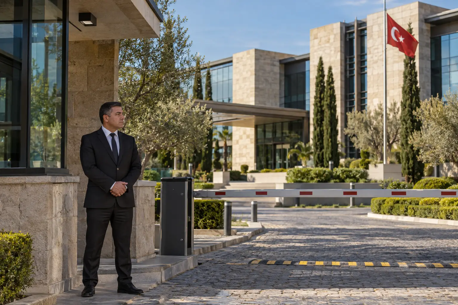 Illustrative stock photography related to facility security